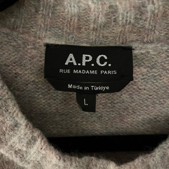A.P.C. Pull Lucas Gris Clair Chine Sweater - Picture 4 of 6